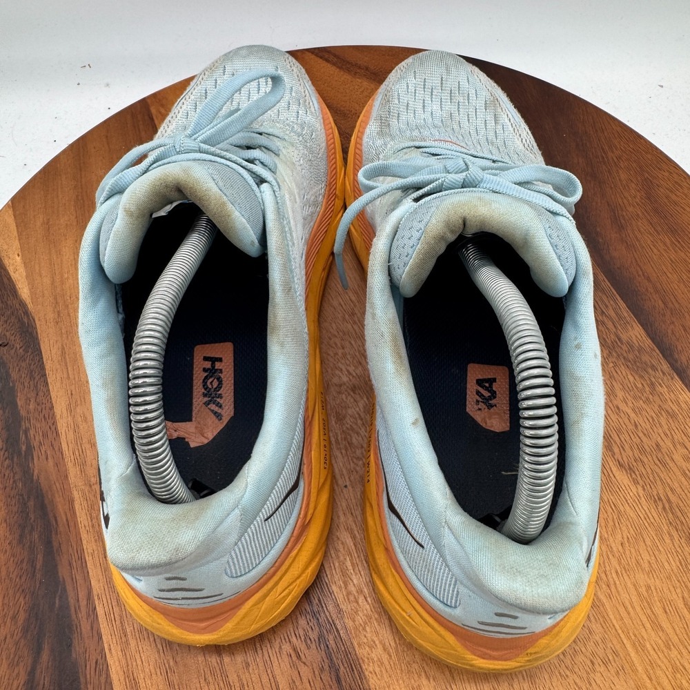 Hoka One One Clifton 8 Shoes Women's 10.5 Aqua Blue Running Athletic Sneakers - Picture 6 of 10
